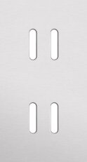 2násobný čelní panel, svislý, NIKO Rocker alu GREY BRUSHED 155-56852