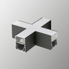 PRF080 X-shape AL. CONNECTOR with DIFFUS