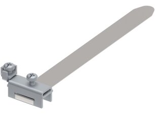 Zemnící pásková svorka pro kruhový profil, L190mm, materiál Inox GROMTOR 294113