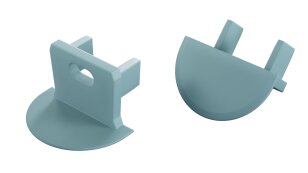 Koncovka profilu EC-PROFIL AXIN SKY BLUE WITH HOLE GREENLUX GXLP1505