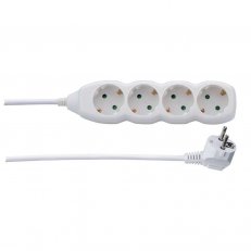 Prodlužovací kabel 1,5 m 4 zásuvky bílý PVC 1mm2 EMOS P0421