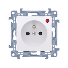 Zásuvka silová 1 násobná typ E (přístroj