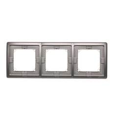 Rámeček 3-násobný IP44 s těsněním, Inox BMR3B/21