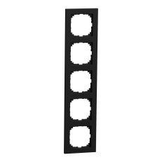 Rámeček Merten M-Pure, pětinásobný, černá matná, plast SCHNEIDER MEG4050-3603