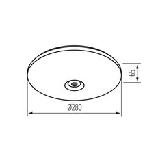 LED plafoniera s čidlem FOGLER E 12W NW, KANLUX 18122