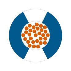 Jednožilový vodič X07V-K 2CHELIX 1X1,5 DBUWH modrá/bílá LAPP 4522921S