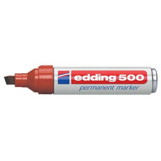 Permanentní pero se seříznutým hrotem 2-7mm/barva rudá EDDING 500