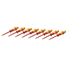 Sada 8ks šroubováků plochých 1000V Kraftform, rozměry 2,5-10mm SR 10 SET