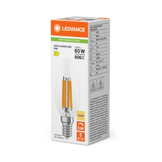 Světelný zdroj LED CLASSIC B DIM P 5.9W 830 Clear E14 LEDVANCE 4099854777813