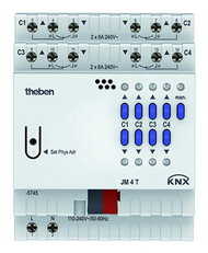 Žaluziový aktor JM 4 T KNX 4násobný, FIX