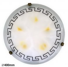 Etrusco E27 2x 60W IP20 rýžový kámen sklo/hnědá/bronz úchyt RABALUX 7649