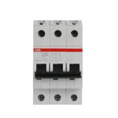 S203M-K20 3 fázový jistič 20 A char. K 10kA ABB 2CDS273001R0487