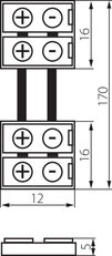 Konektor pro LED pasky CONNECTOR 8-CPC, KANLUX 19033