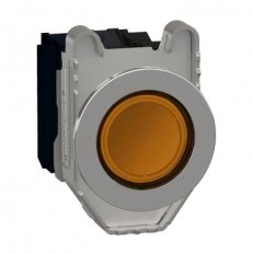 Ovládač stiskací prosvětlený zapuštěný Oranžová 230VAC 1Z+1V SCHNEIDER XB4FW35M5