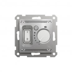 Sedna D/E Prostorový termostat 16A, Aluminium SCHNEIDER SDD113506