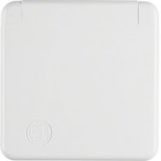 Zásuvka schuko s krytem, wg Up IP44, bílá, lesk BERKER 421109