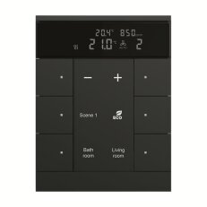 ABB KNX Tenton prvek ovládací 6nás s ovl. HVAC, CO2 mechová černá SBC/U6.0.1-885
