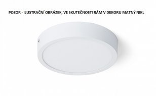 HUE R 17 stropní matný nikl 230V LED 18W 3000K RENDL R12798