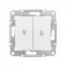 Sedna Tlačítko dvojité ovládače žaluzií 1/0+1/0 el. blokování Polar SCHNEIDER