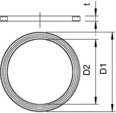 OBO 107 F PG16 PE Těsnící kroužek přip. závitu PG16 Polyetylén PE