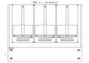 Konstrukce elektroměrová 3-12, 1-řadá, plastové panely SCHRACK CSIL125312