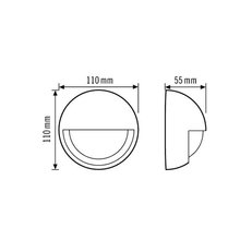 EsyLux EM10041020 Čidlo pohybu MD-W200i 12m 2300W 10A IP55 černá, 200°, nástěnné