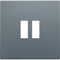 Kryt USB nabíječky-ALU STEEL GREY NIKO 220-68001