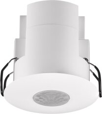 Plochý detektor přítomnosti/nepřítomnosti 230V AC, 360°, 1-kanál, 12m, (white)