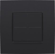 Niko bezdrátový tlačítkový stmívač pro Hue systém Intense matt black vč. rámečku