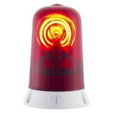 Maják rotační ROTALLARM S 110 V, AC, IP65, červená, světle šedá SIRENA 63039