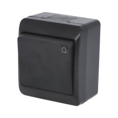 GALATEA IP44 Tlačítko symbol ''zvonek'' č.1/0 (černá) FAMATEL 5337-09
