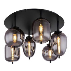 Stropní svítidlo BLACKY černá 6xE14, max. 40W 230V GLOBO 15345-6D