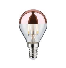 LED kapka 2,6 W E14 zrcadlový svrchlík měď teplá bílá PAULMANN 28665