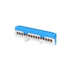 Můstek N 15-F2 (svorkovnice 15x16mm2) krytý IP20 modrý 63A na DIN 1001290