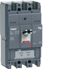 Kompaktní jistič h3+ x630 TM 40 kA, 3-pólový, In 250 A HAGER HNJ250DR