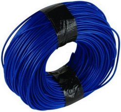 měřicí kabel Cu 0,75mm2 d=100m blau