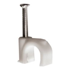 Kabelové příchytky, průměr 8mm, bílé, 100ks SOLIGHT 1P63