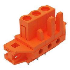 Pružinová svorkovnice THT rovná 5,08 mm oranžová 3pól. WAGO 232-163/031-000