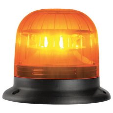 Maják rotační LED ROTATOR LED B 12/24VDC, IP65, oranžová, černá, základna plochá