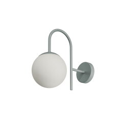 Přisazené svítidlo se skleněným stínidlem OSMONT ANCHA 1 7W IP40 E27 šedá