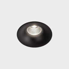 LUXO zapuštěné svítidlo s rámečkem černá 12W 4000K Push KOHL LIGHTING