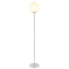 Stojací lampa BLACKY I matný nikl 1x E27 60W 230V GLOBO 15345SNO