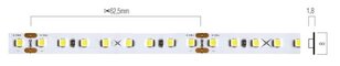 XRIBO IP20 5m/reel LEDS STRIP 12W/m 128