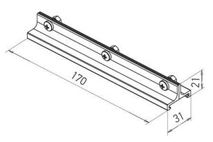 TRACK N 3c SUPENSION & CONNECTION CLAMP