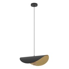 Závěsné svítidlo SACEDA E27 O530 černá/zlatá 40W EGLO 390393