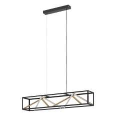 Závěsné svítidlo PENELA LED-CCT černá/zlatá 46W EGLO 390417