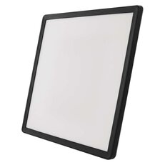 LED přisazené svítidlo FLORI čtvercové, černé, 18W, neutrální bílá EMOS ZM1406