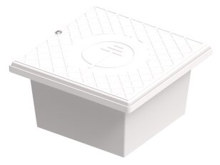 Krabice do fasády pro zkušební svorku, rozměr 100mm, barva bílá, plast 317318