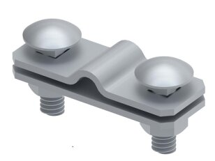 Spojovací svorka na drát a pásku 8/10mm, páska 40mm, StZn GROMTOR 118212