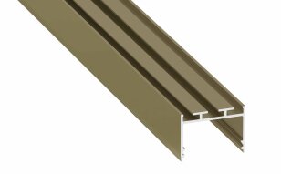 Přisazený/závěsný AL profil AL-PROFIL ALBA REED GREEN LACQUERED 2M GXLP2113